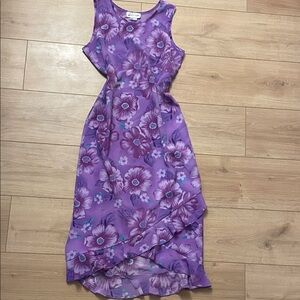 My Michelle Purple Floral Midi Dress